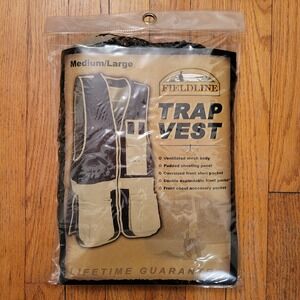 Fieldline Trap Vest M/L Ventilated Mesh Padded Shooting Panels Hunting Gift